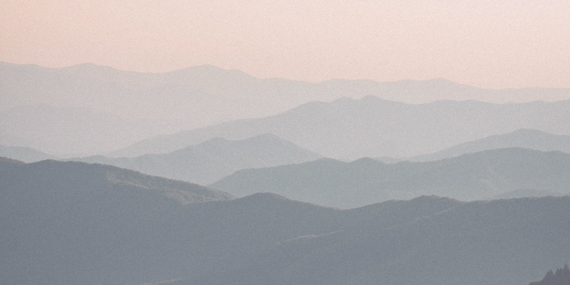 Soft hills in pastel mist